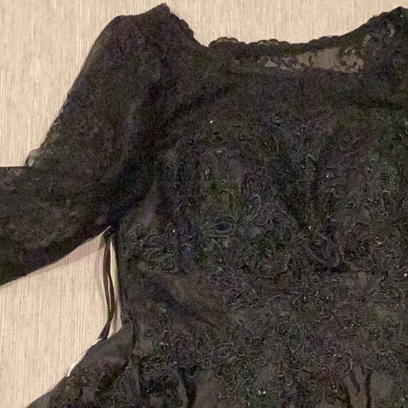 Black Wedding Dress / Evening Gown Size 6 NWT - Picture 13 of 13